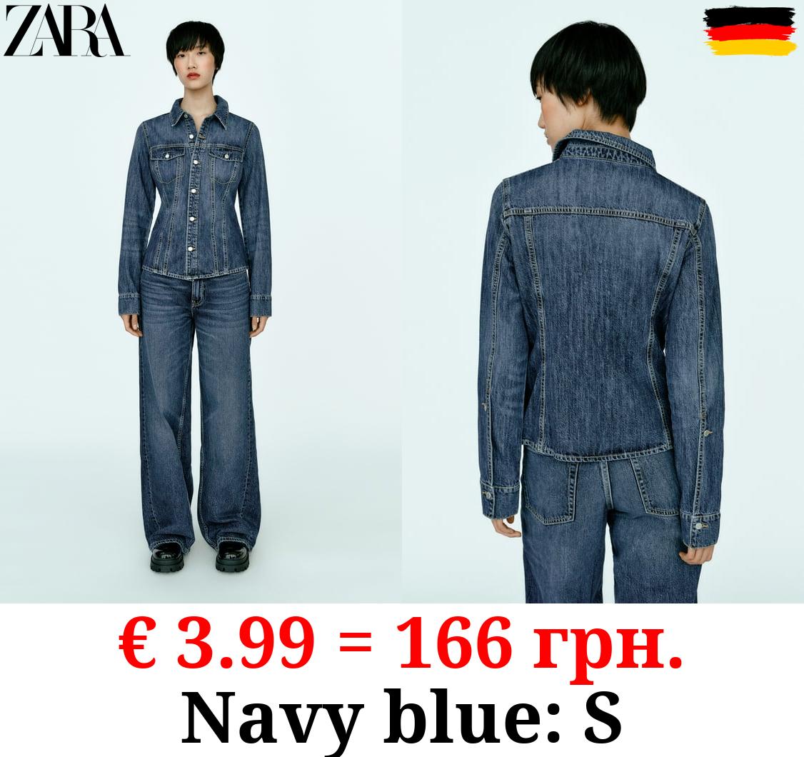 TRF FITTED DENIM SHIRT