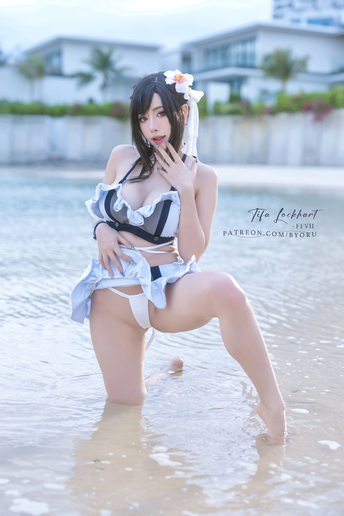 Cosplay 日本性感萝莉Byoru Tifa FF7r Bikini 3