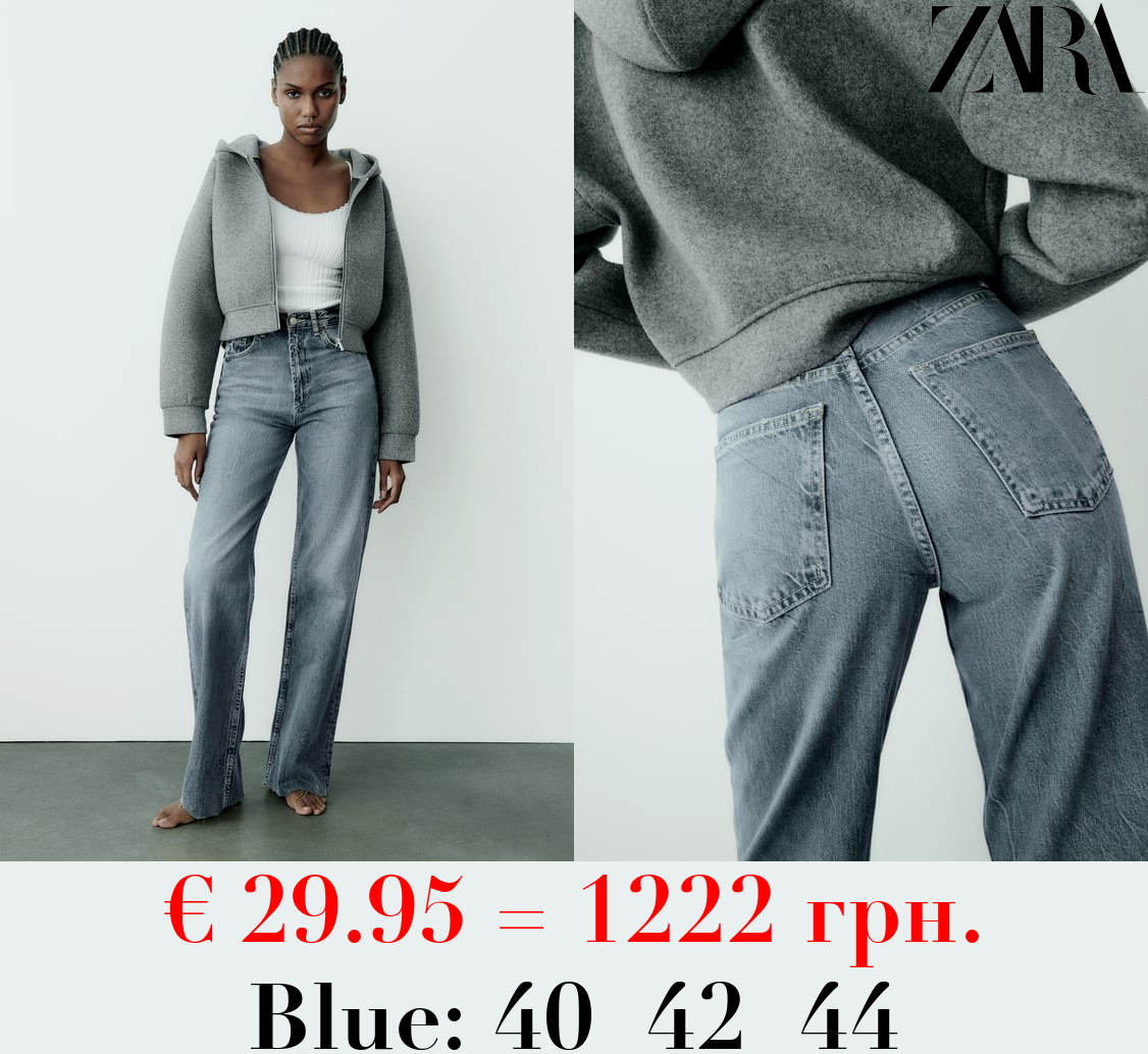 TRF HIGH-RISE WIDE-LEG JEANS