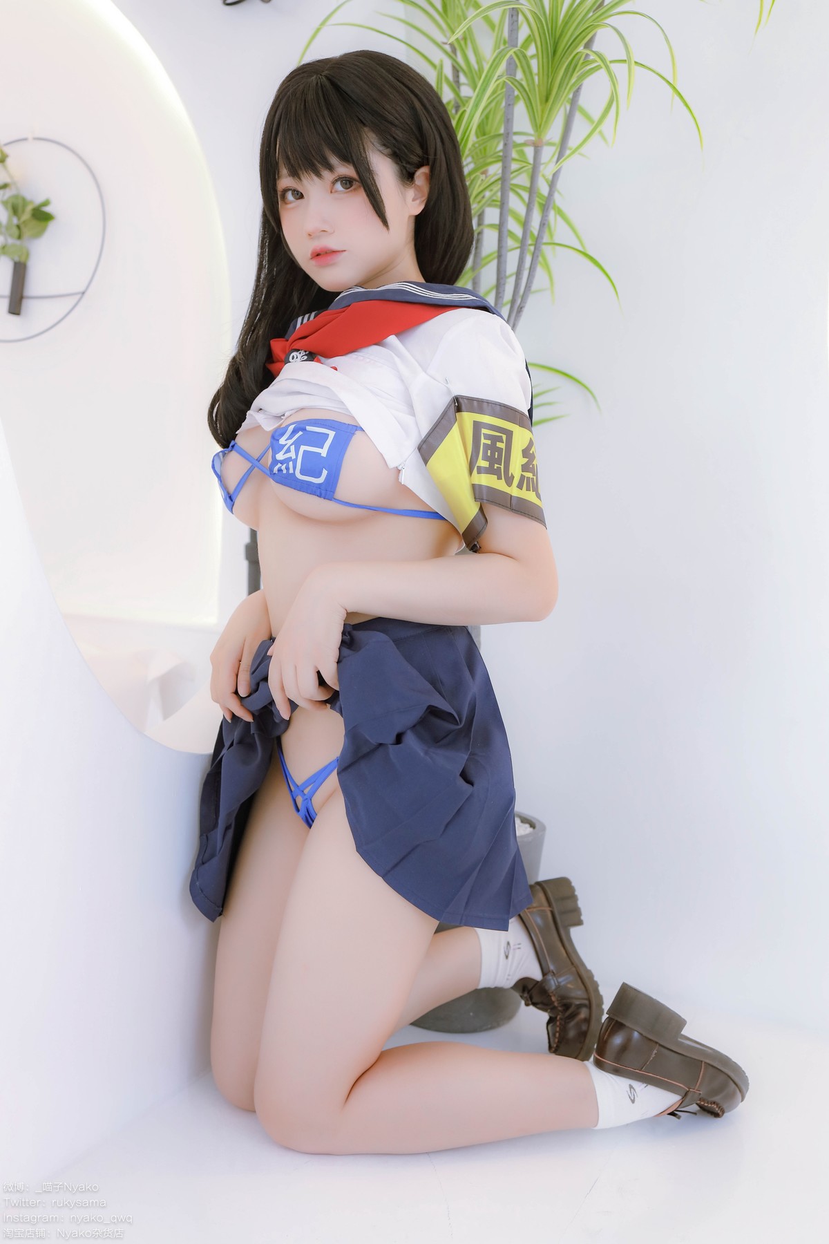 Cosplay Nyako喵子 风纪委员 24