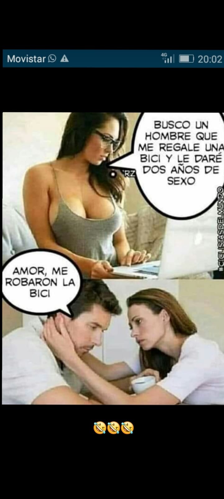 Una bicicleta por dos años de sexo
