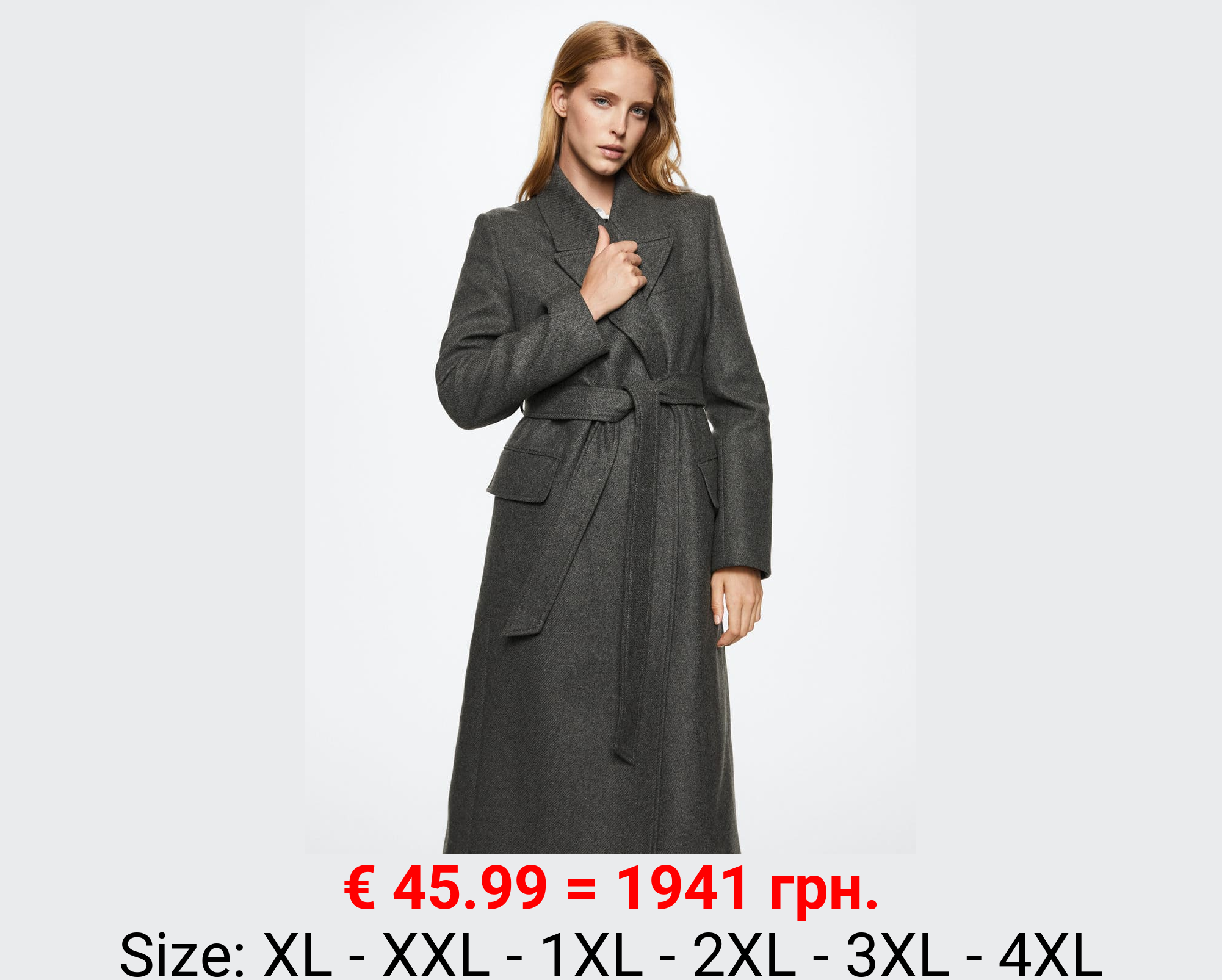 Abrigo largo solapas