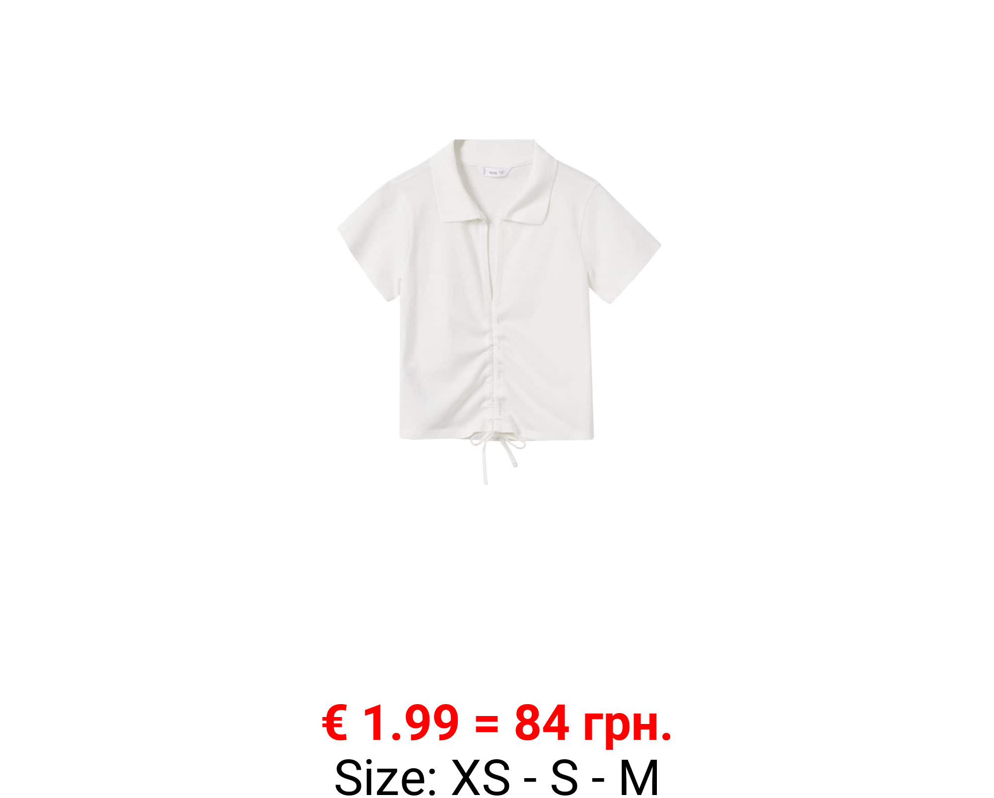 Polo fruncido algodón