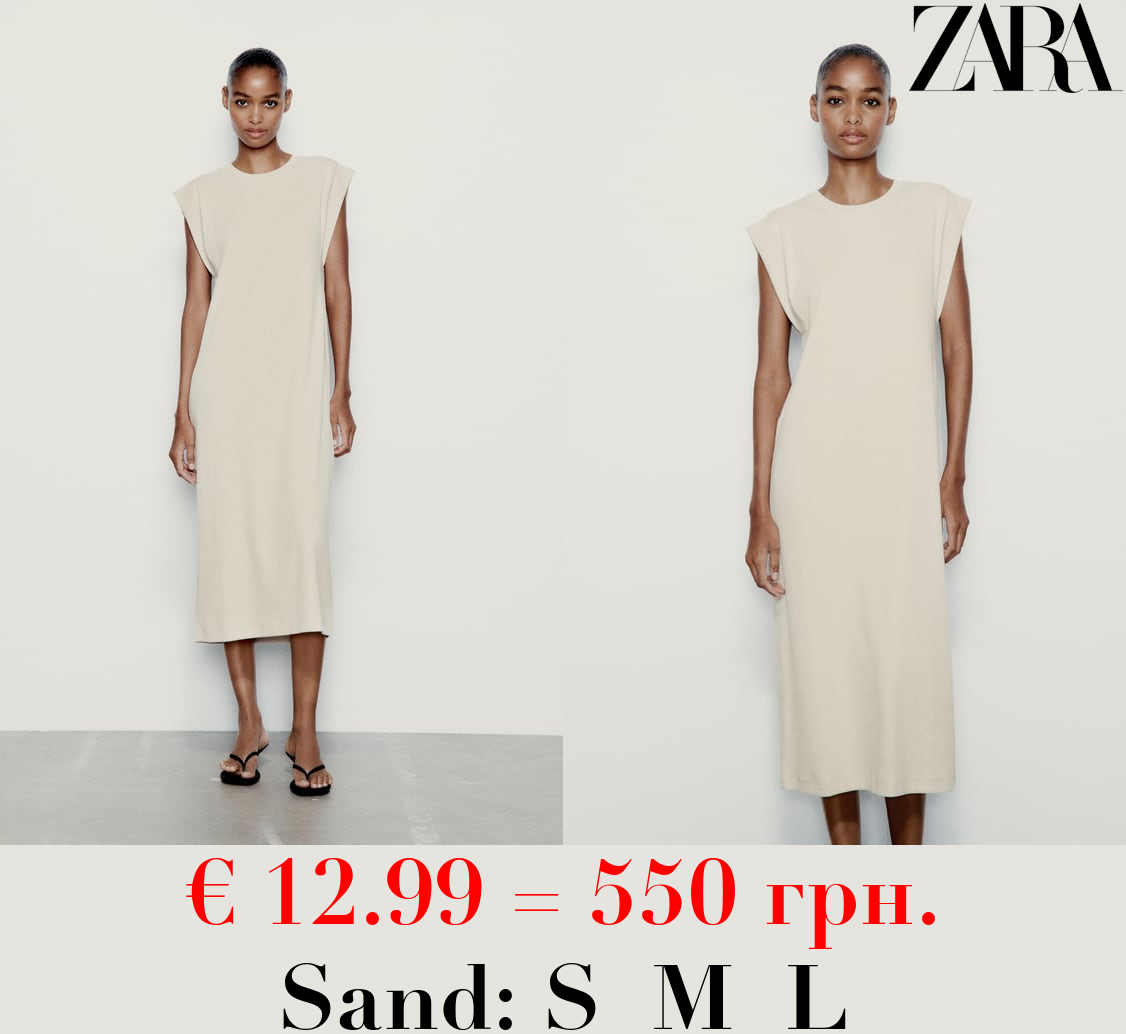 RIBBED T-SHIRT DRESS