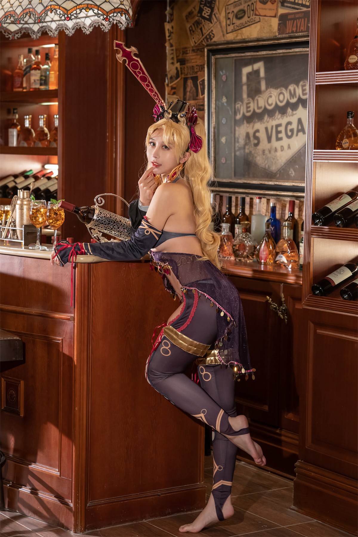 奶桃 Cosplay 枪凛同人兔女郎 16