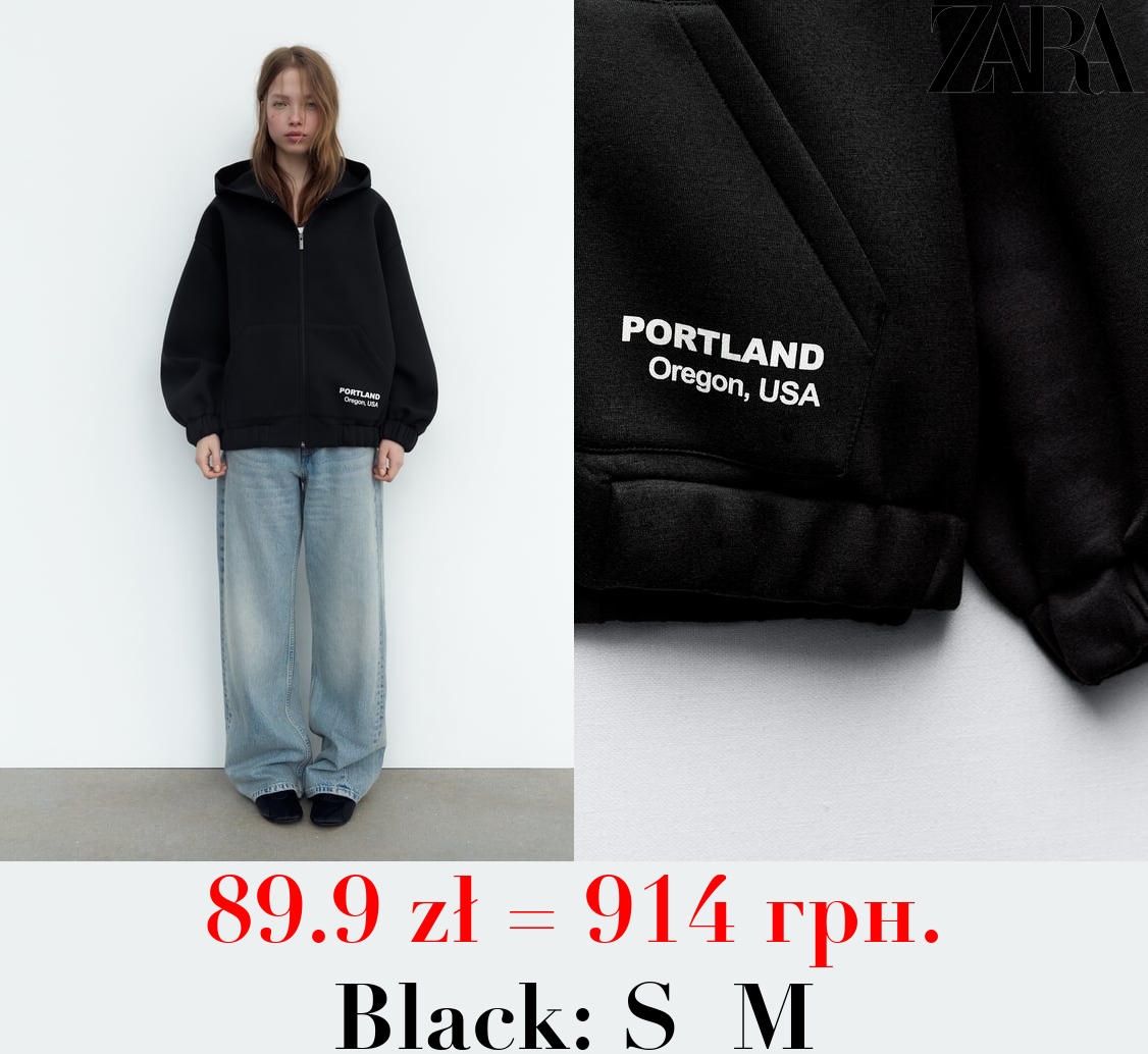 SCUBA-EFFECT BOMBER HOODIE