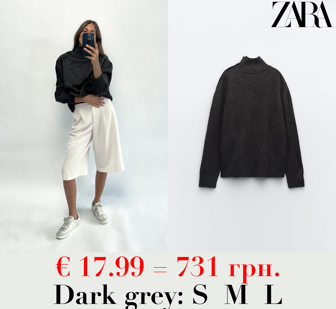 KNIT SWEATER WITH BUTTONS