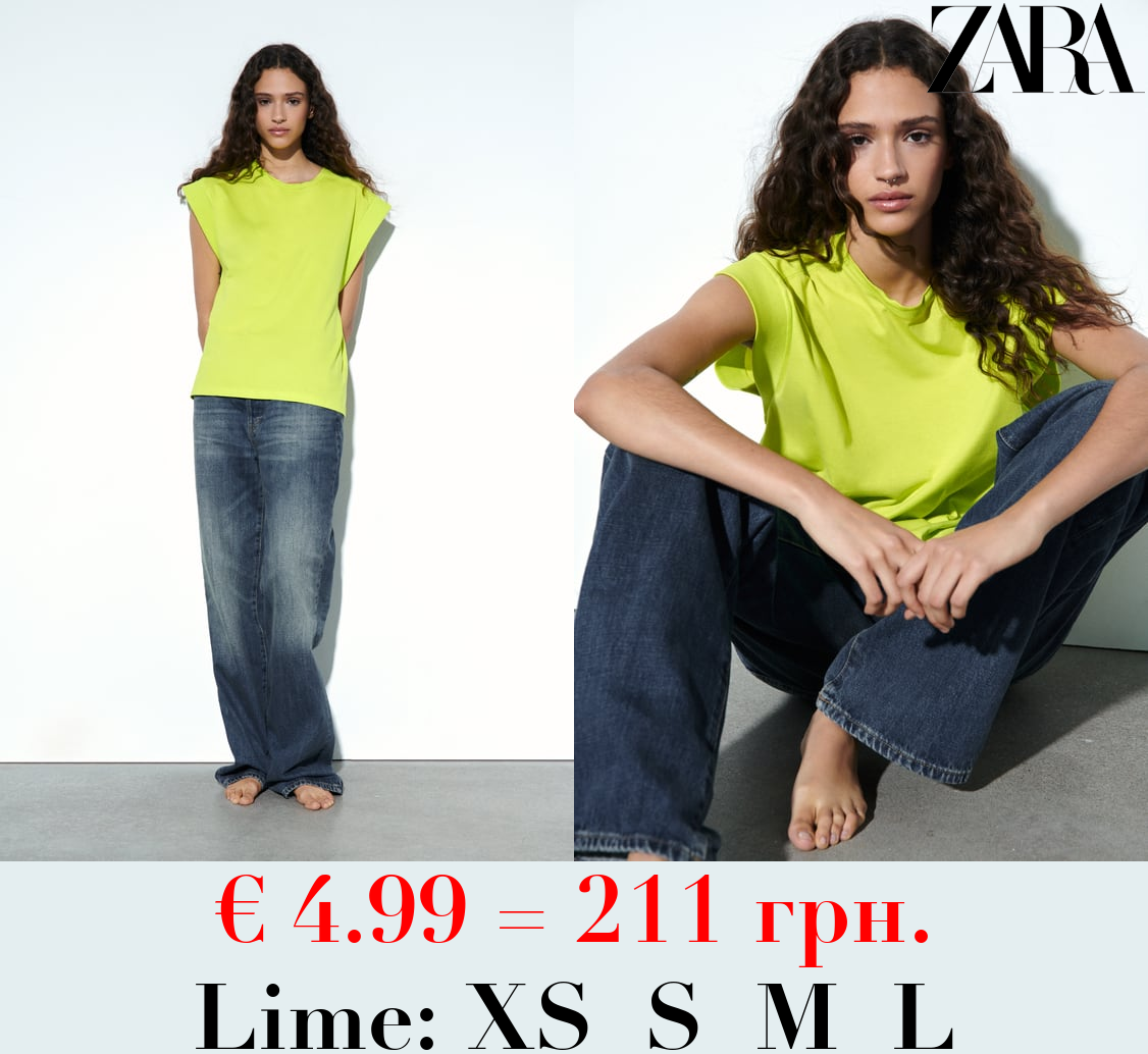 RIBBED COTTON T-SHIRT