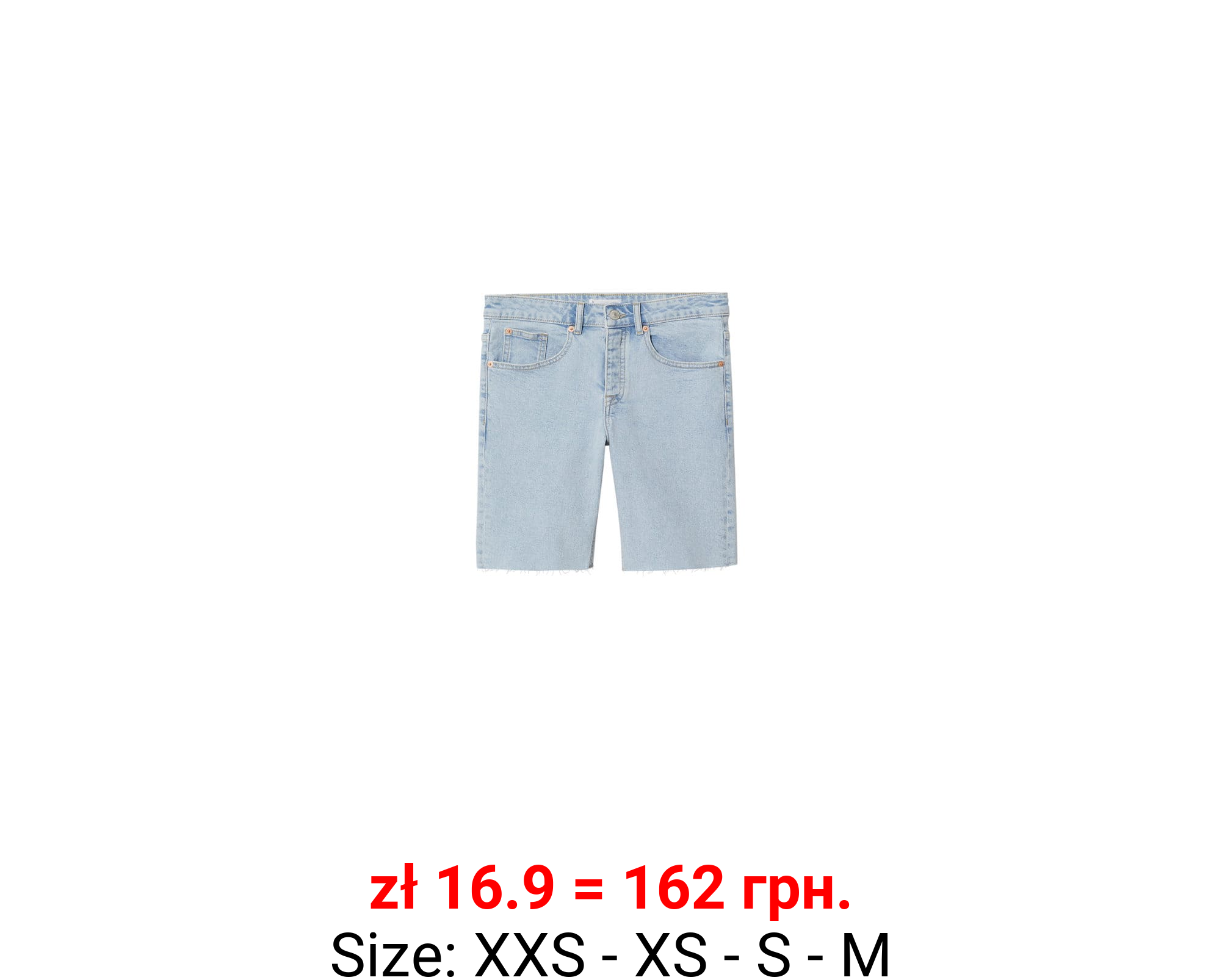 Bermudas denim bajo deshilachado