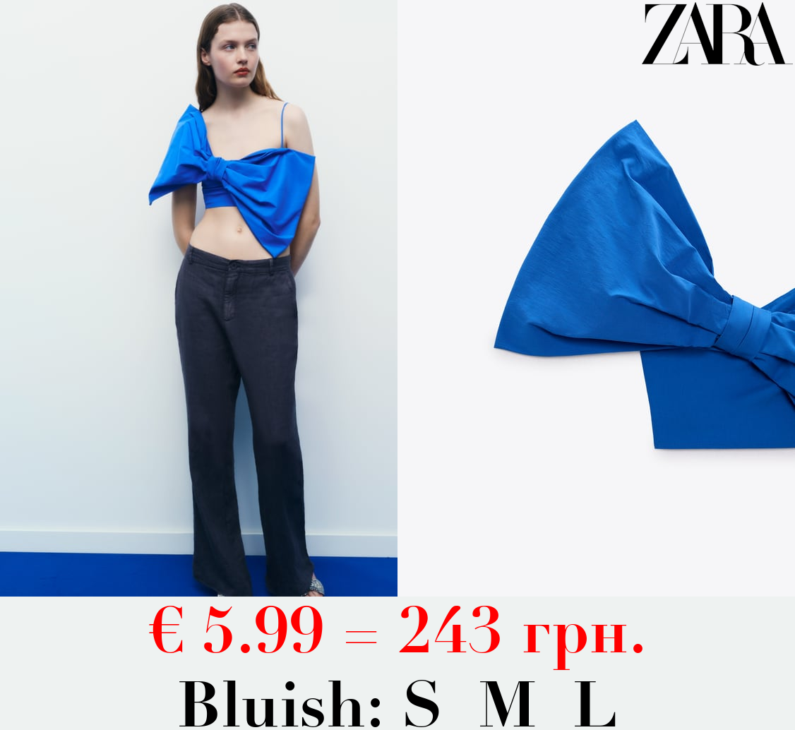 CROP TOP WITH TIE DETAIL