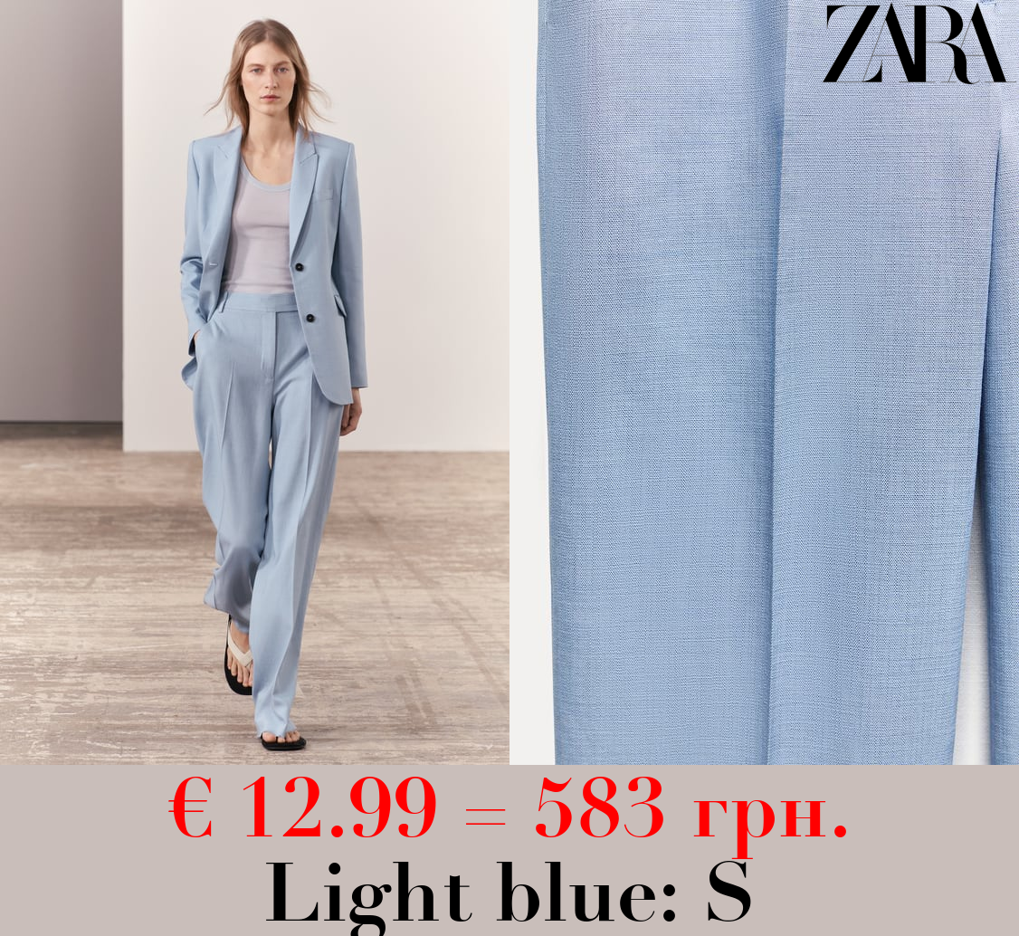 ZW COLLECTION STRAIGHT-FIT SUIT TROUSERS