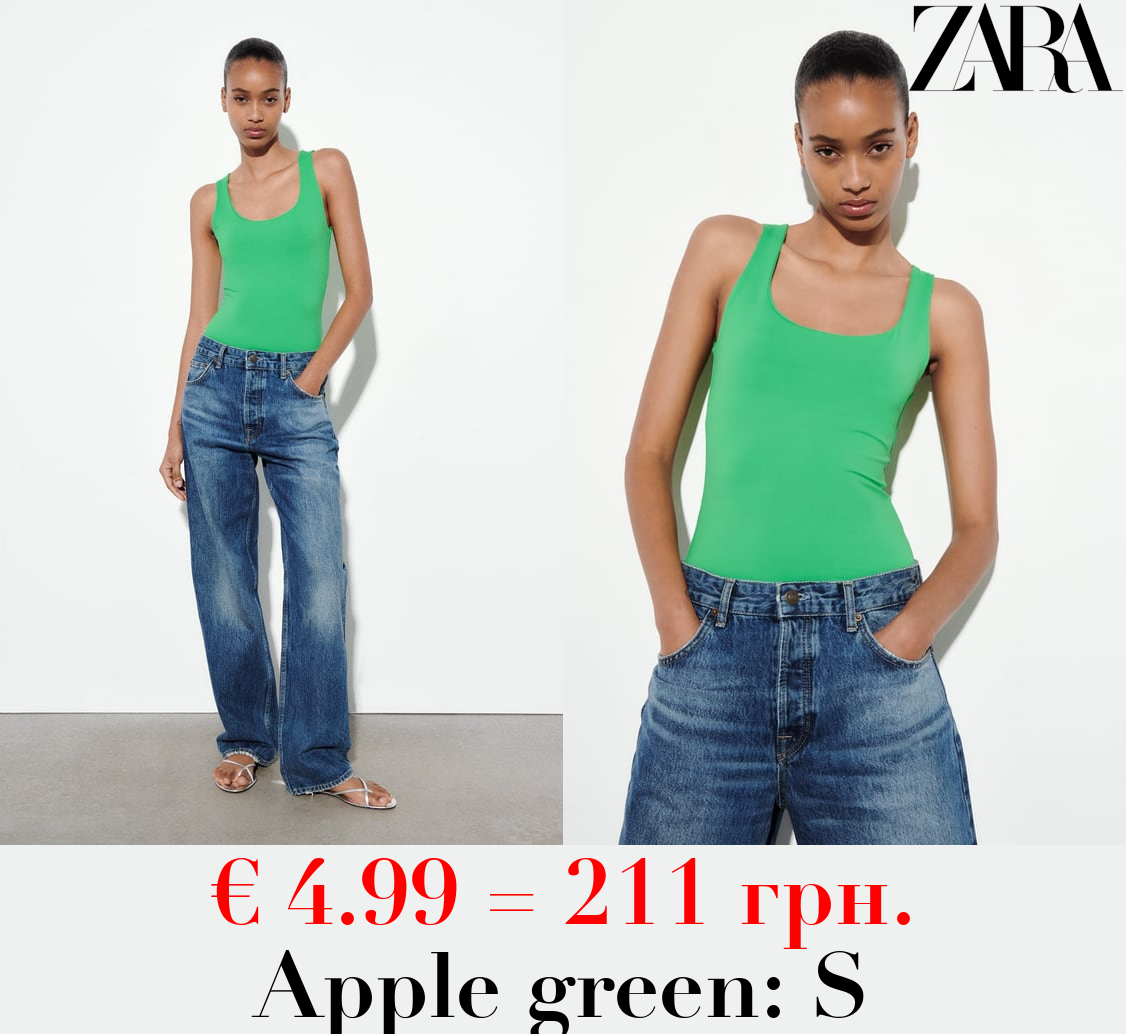 POLYAMIDE TOP WITH WIDE STRAPS