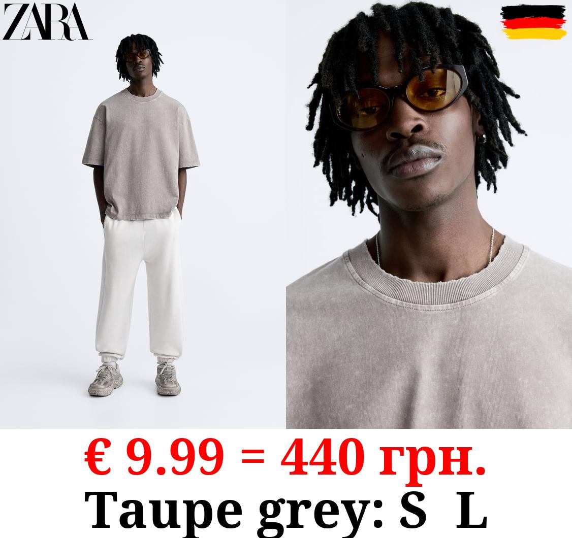 RELAXED FIT T-SHIRT WITH RIPS