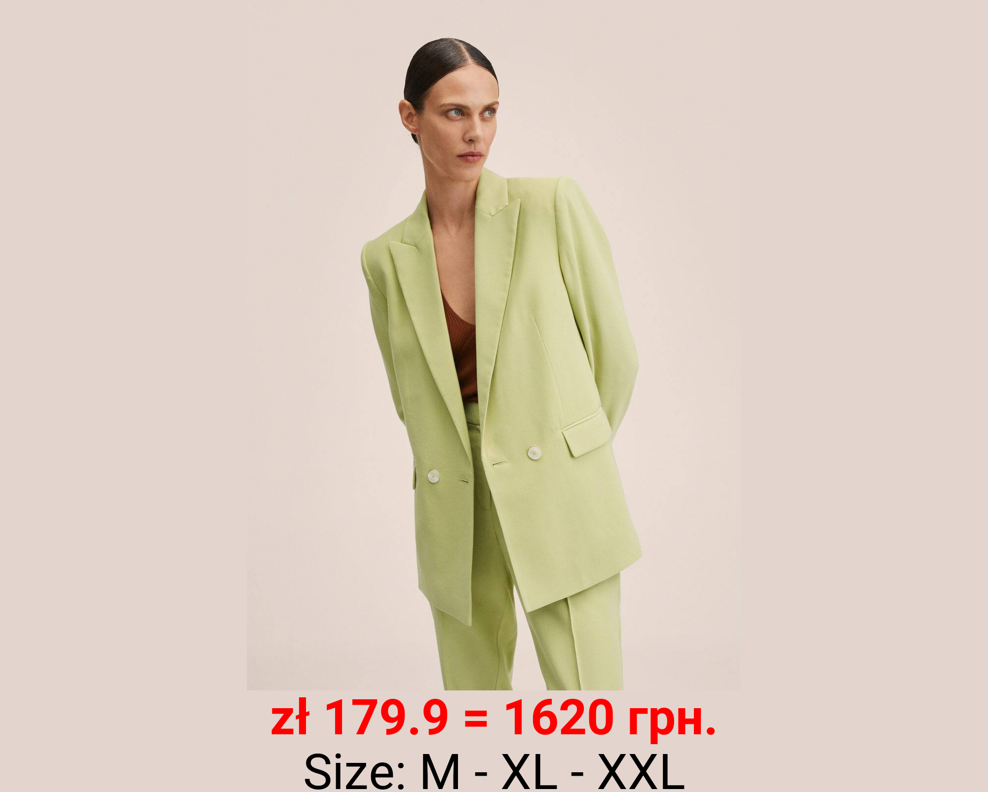 Americana traje doble botonadura