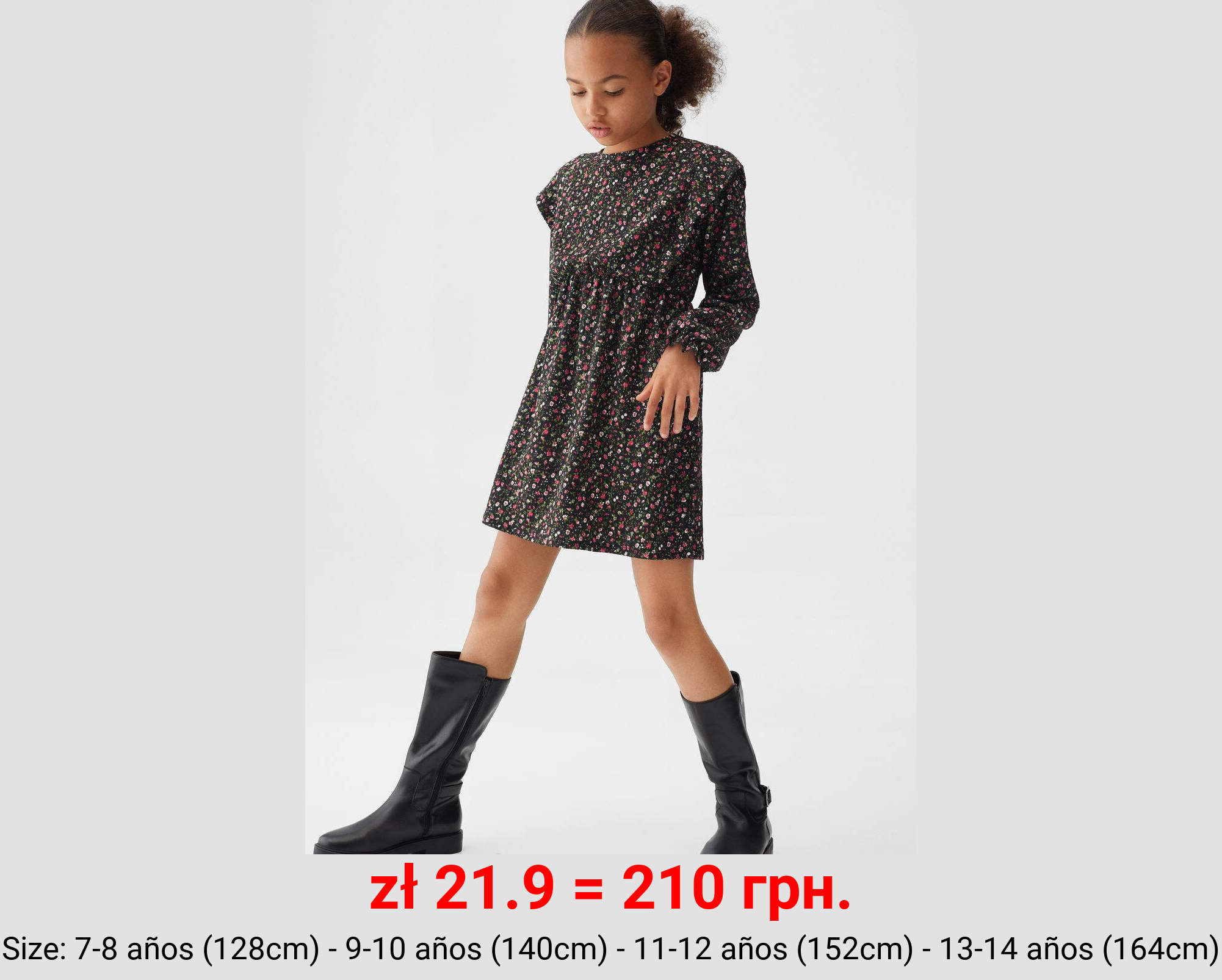 Vestido estampado flores