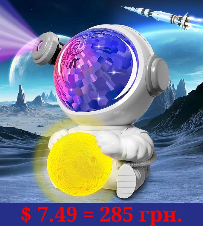 Astronaut Projector with Star Projector Galaxy Light Space Buddy Projector Night Light for Kids and Adult Christmas Gifts for Boys Girls Stocking Stuffers for Kids