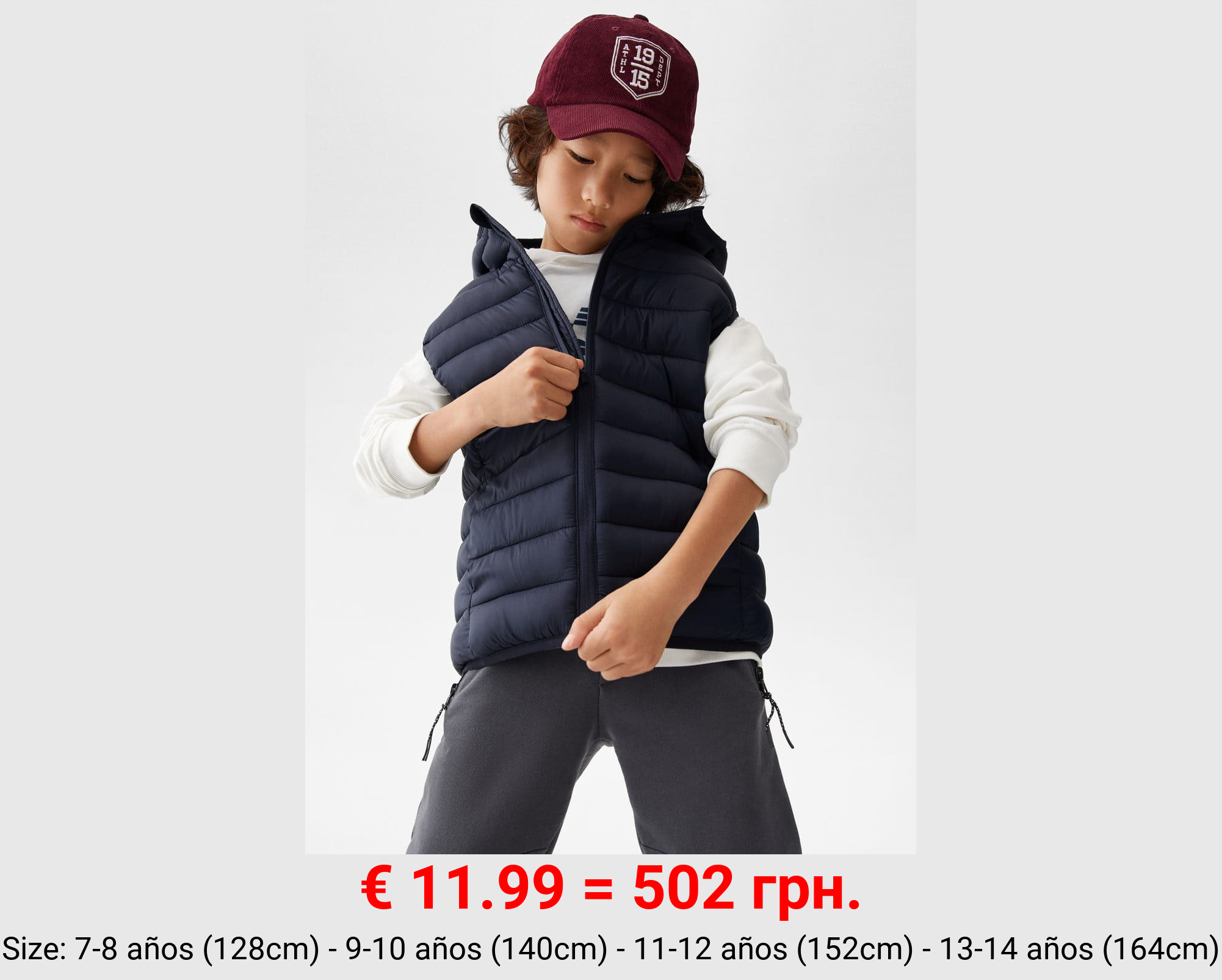 Chaleco acolchado capucha