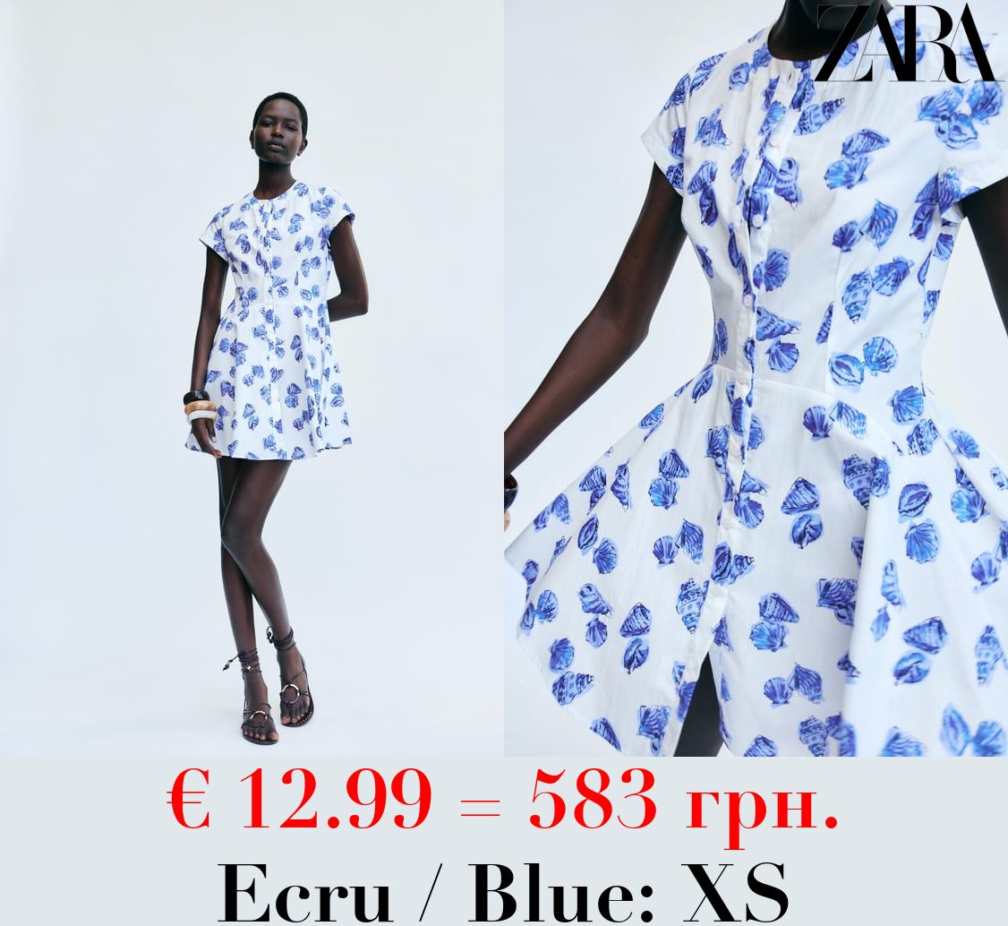 ZW COLLECTION SHORT PRINTED DRESS