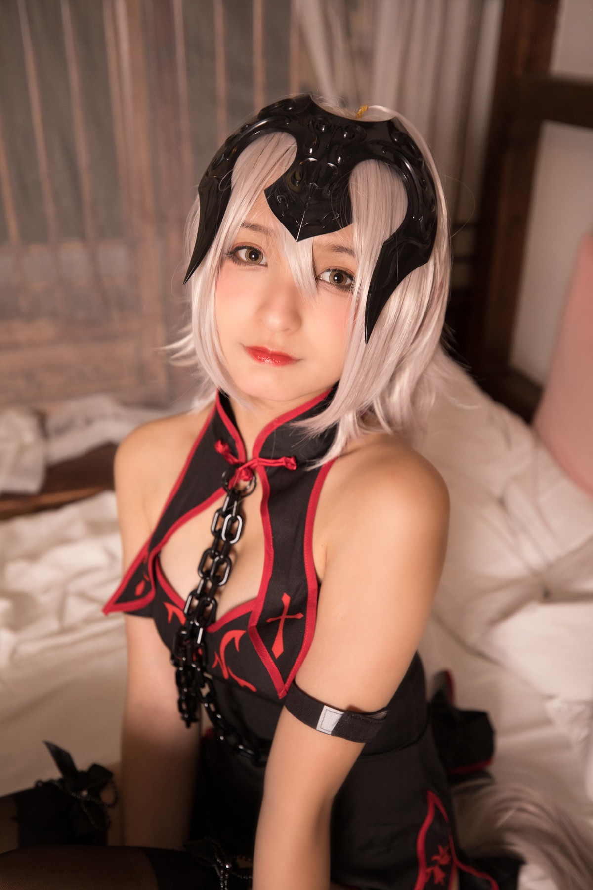 Cosplay 神楽坂真冬 电子相册-旗袍黑贞 Set.01 38