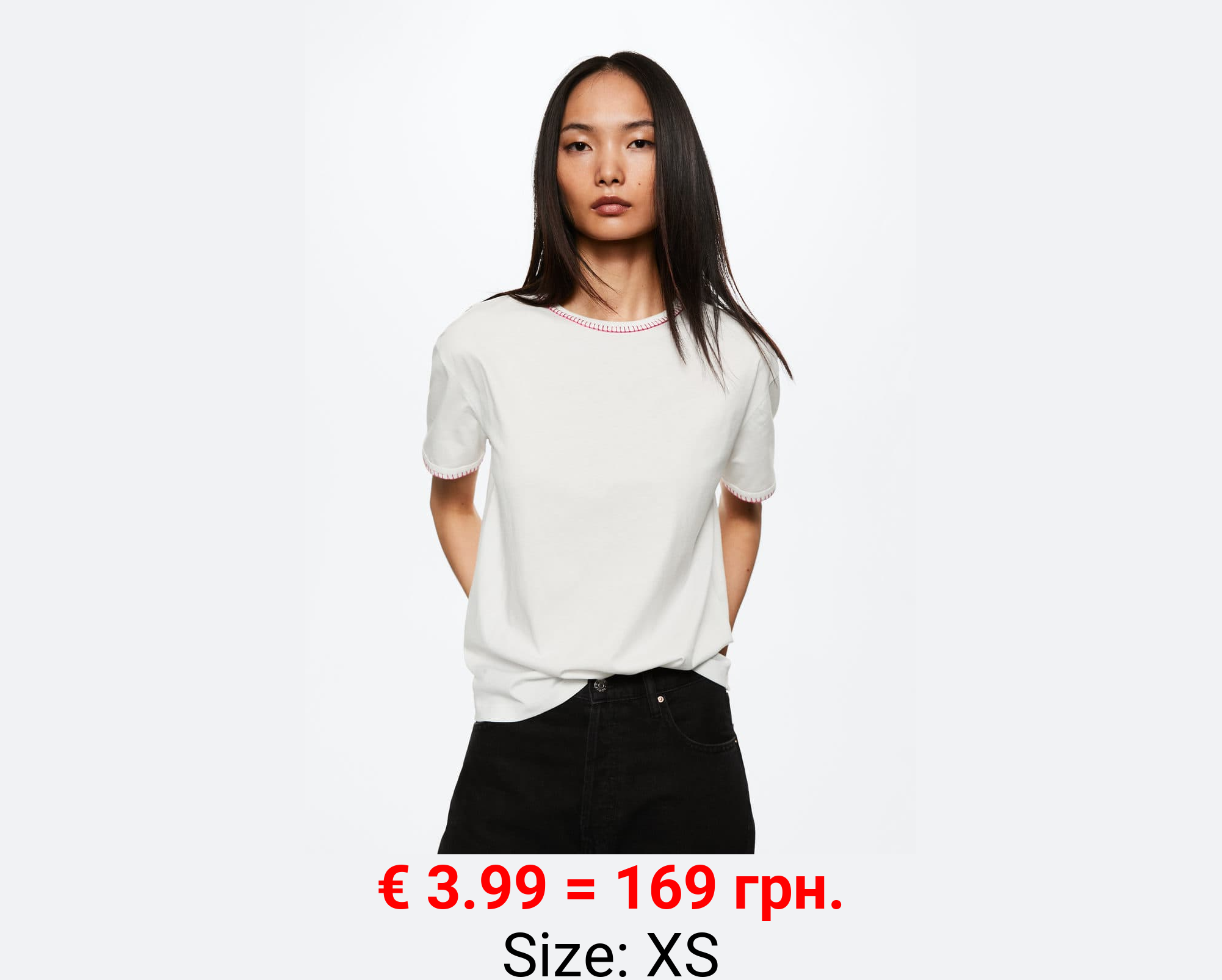 Camiseta algodón bordados