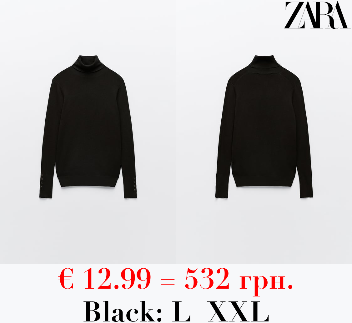 BASIC HIGH NECK KNIT SWEATER