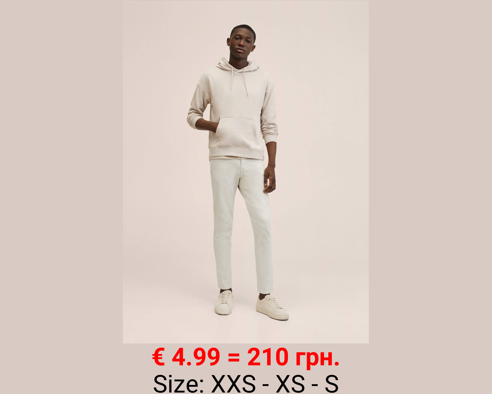 Pantalón regular fit algodón