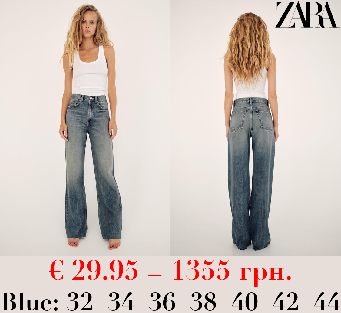 TRF WIDE-LEG HIGH-WAIST JEANS