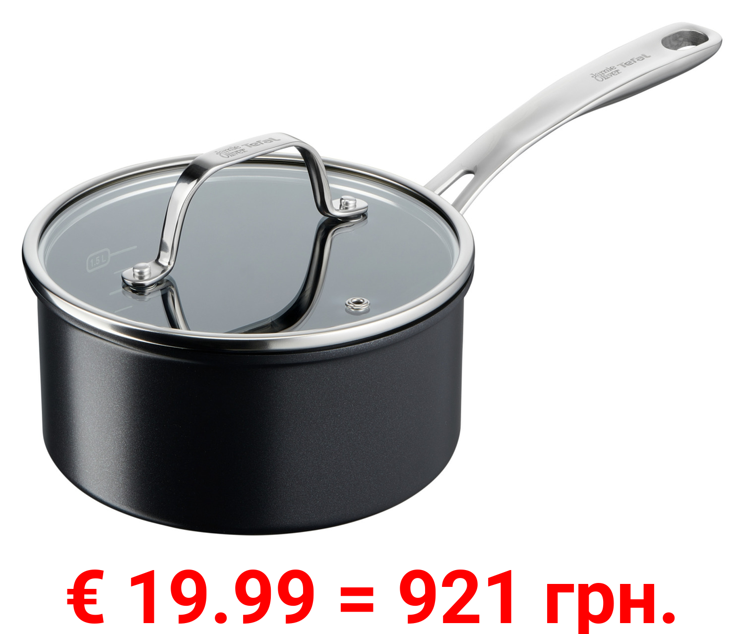 Jamie Oliver by Tefal Stielkasserolle mit Deckel, Ø 16 cm