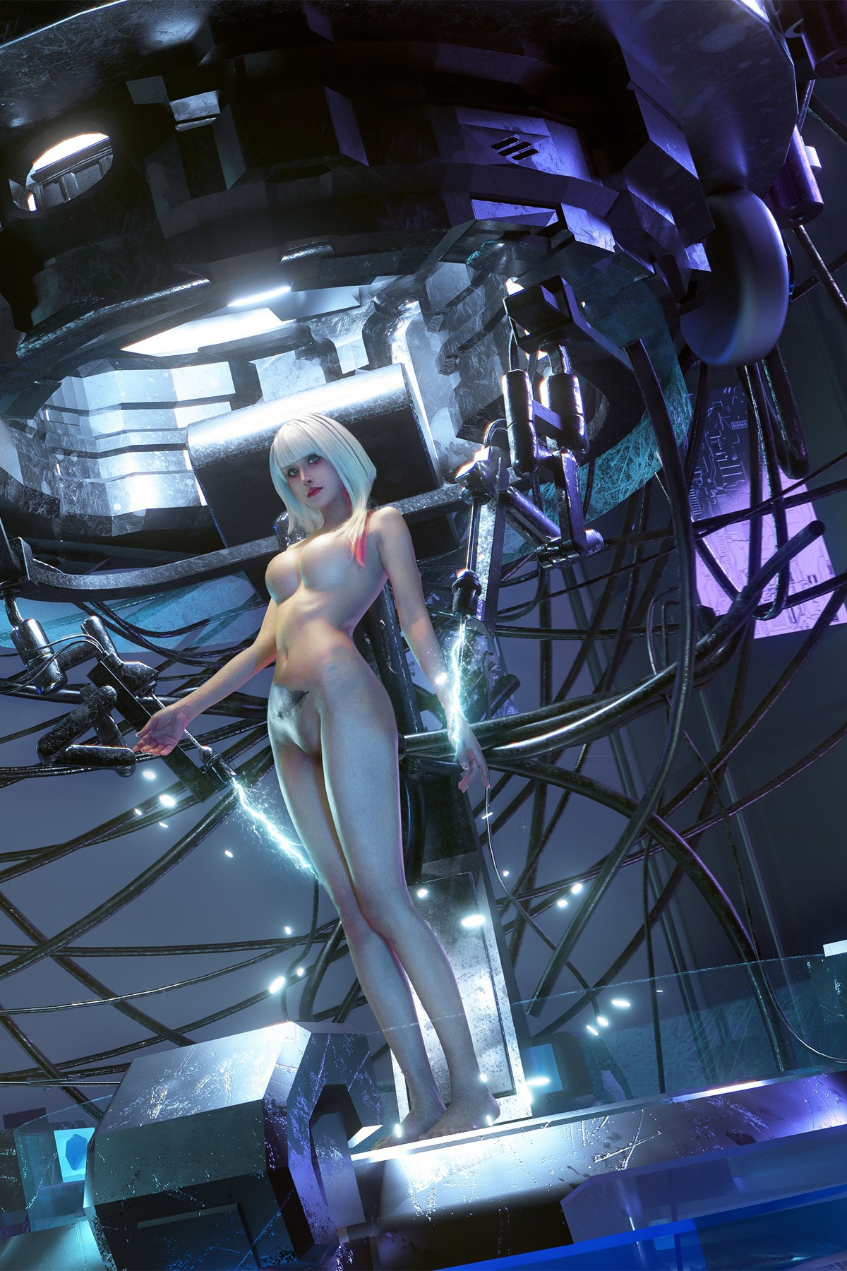 Cosplay 鹿八岁 赛博朋克：边缘行者 露西 64
