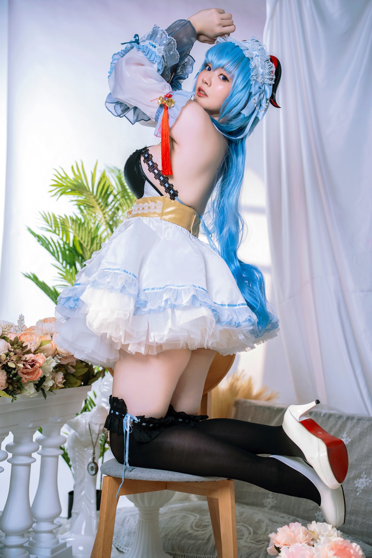 Cosplay Ying Tze 甘雨 Ganyu Maid 19
