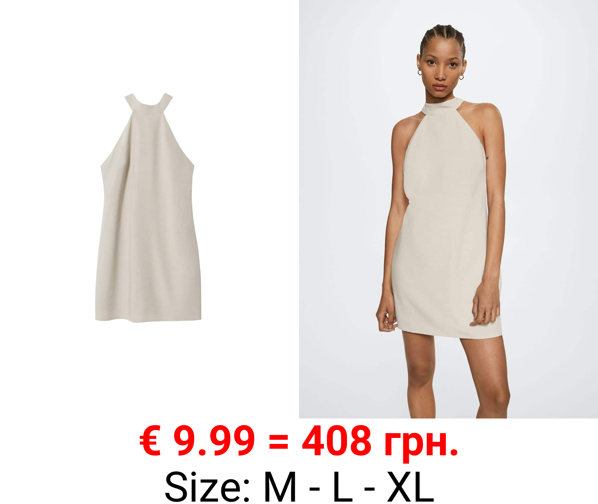 vestido abertura espalda