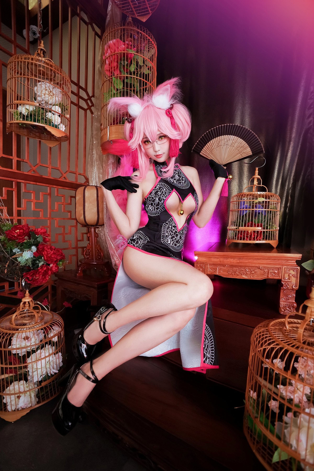 Cosplay ElyEE子 玉藻前旗袍 11
