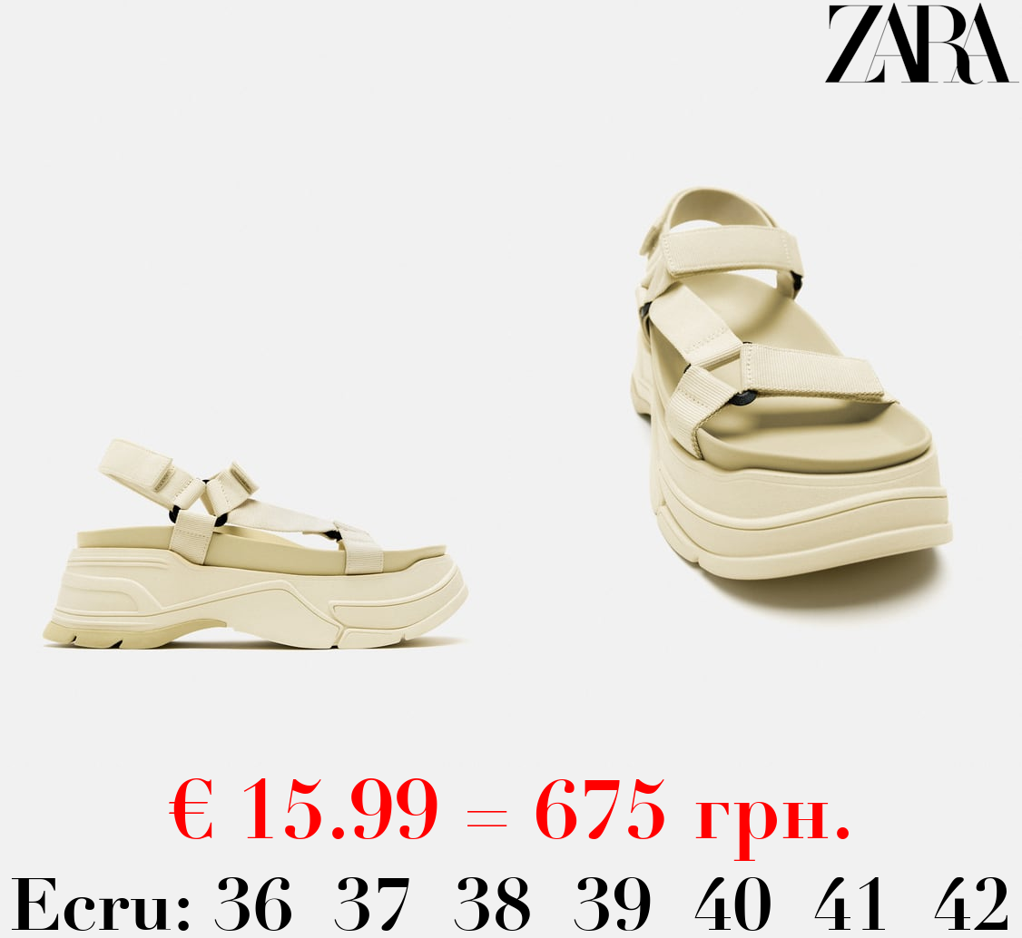 FLATFORM SPORTY SANDALS