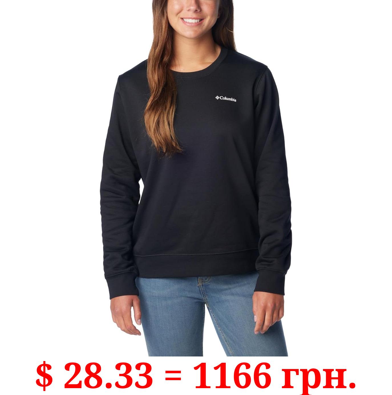 Columbia Women's Trek Graphic Crew, Black, Large