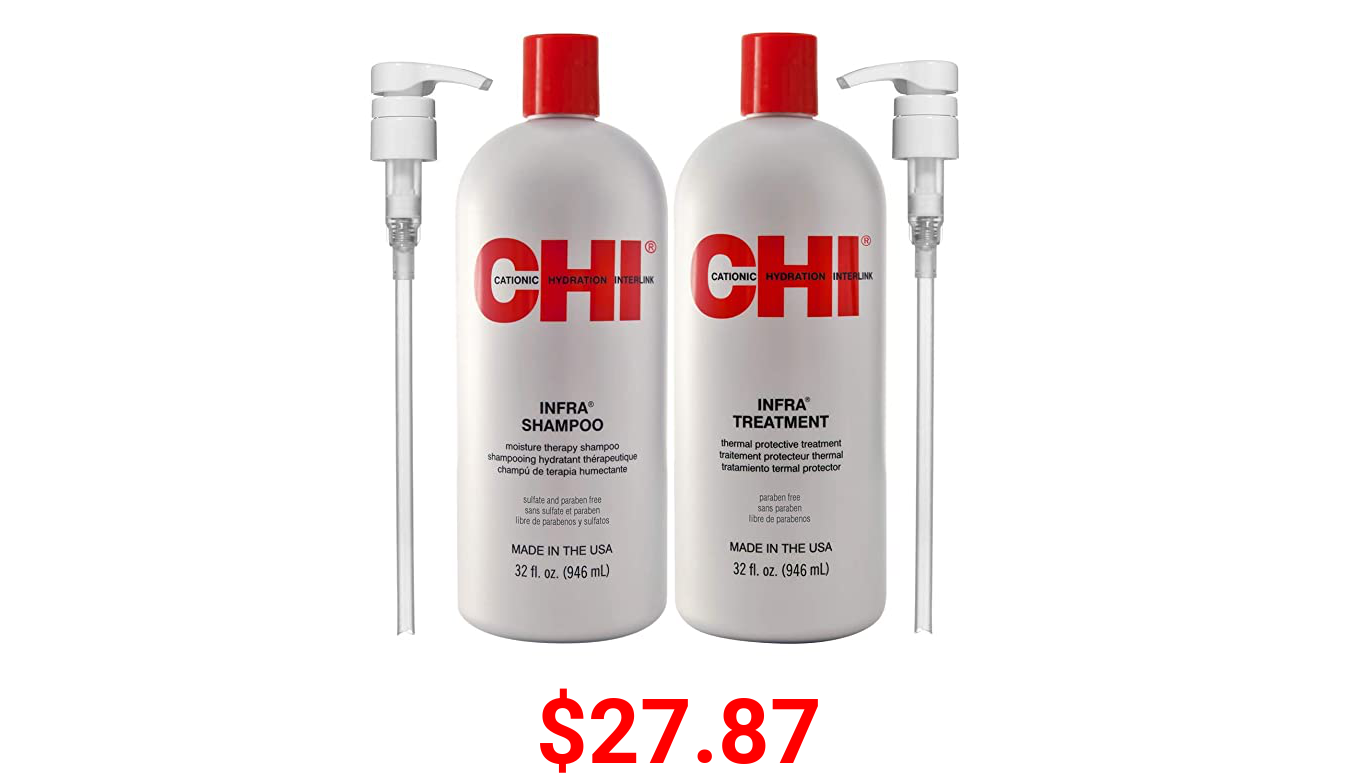 Chi Infra Shampoo & Treatment 32oz Duo w/Pumps