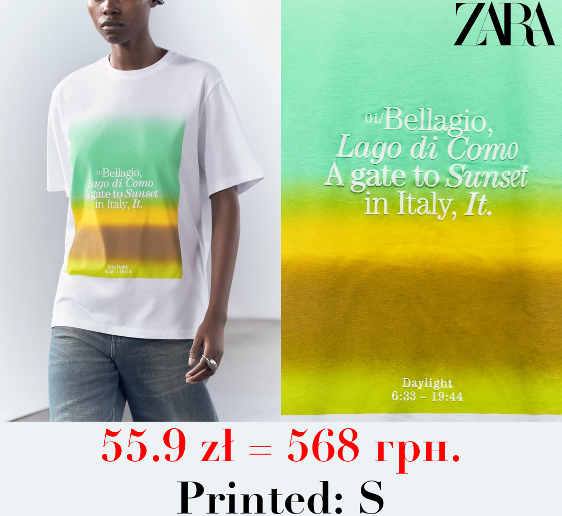 OMBRÉ PRINT T-SHIRT