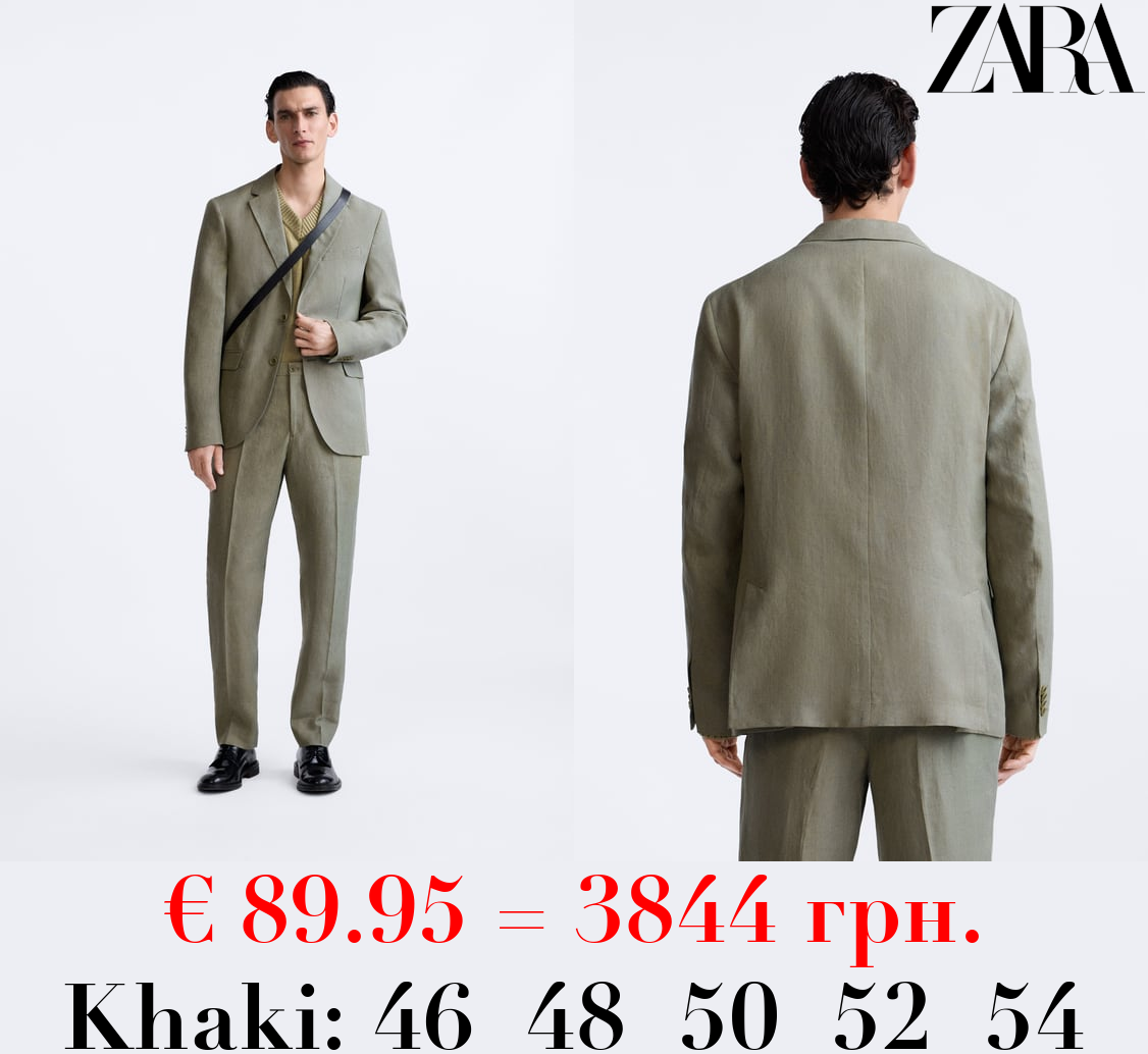 100% LINEN SUIT BLAZER