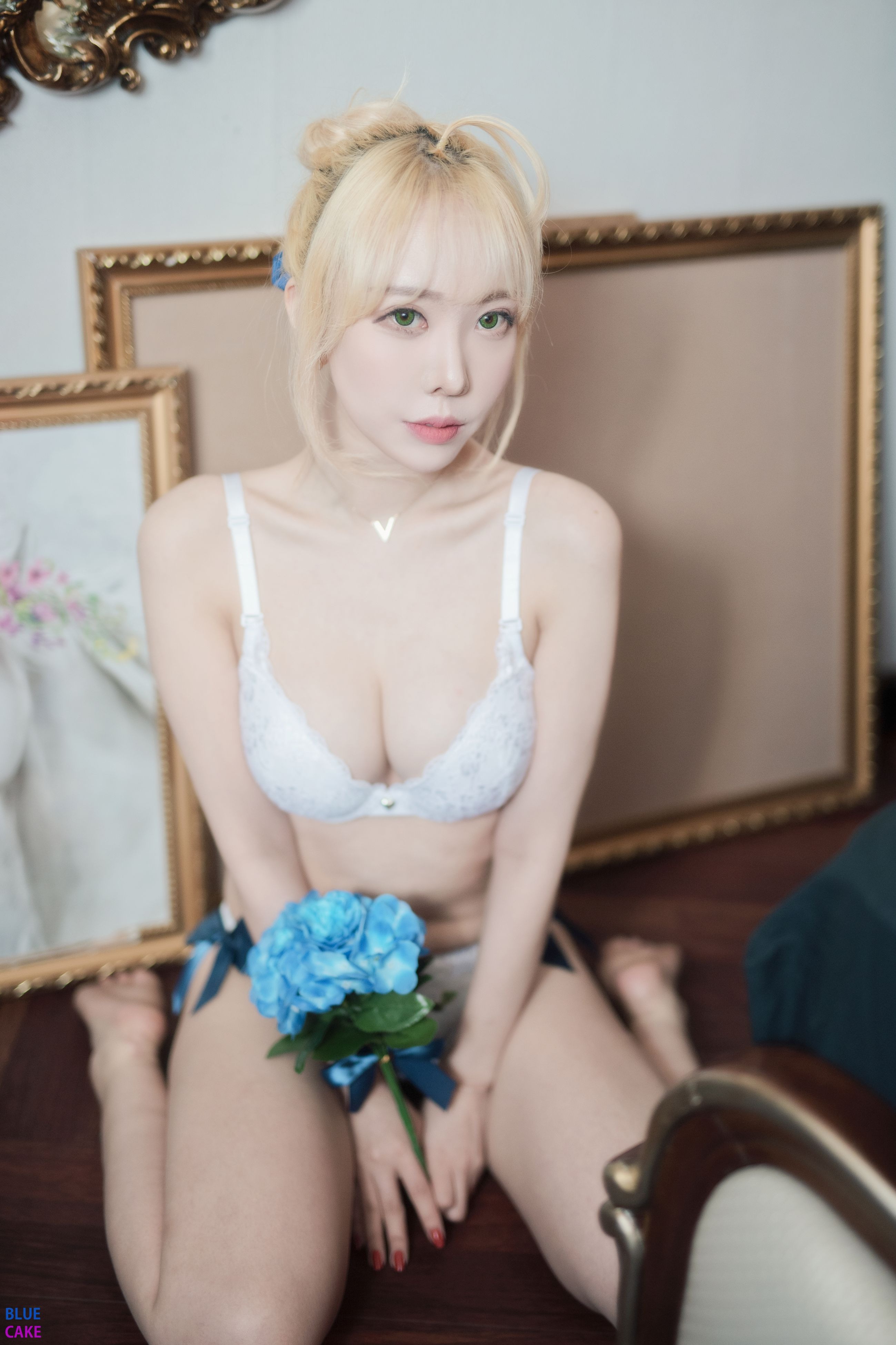 Bomi (보미) - NO.015 [BLUECAKE] &Zia (지아) Fate Saber x Thosaka Rin -Lingerie ver [128P-1.65GB] 88