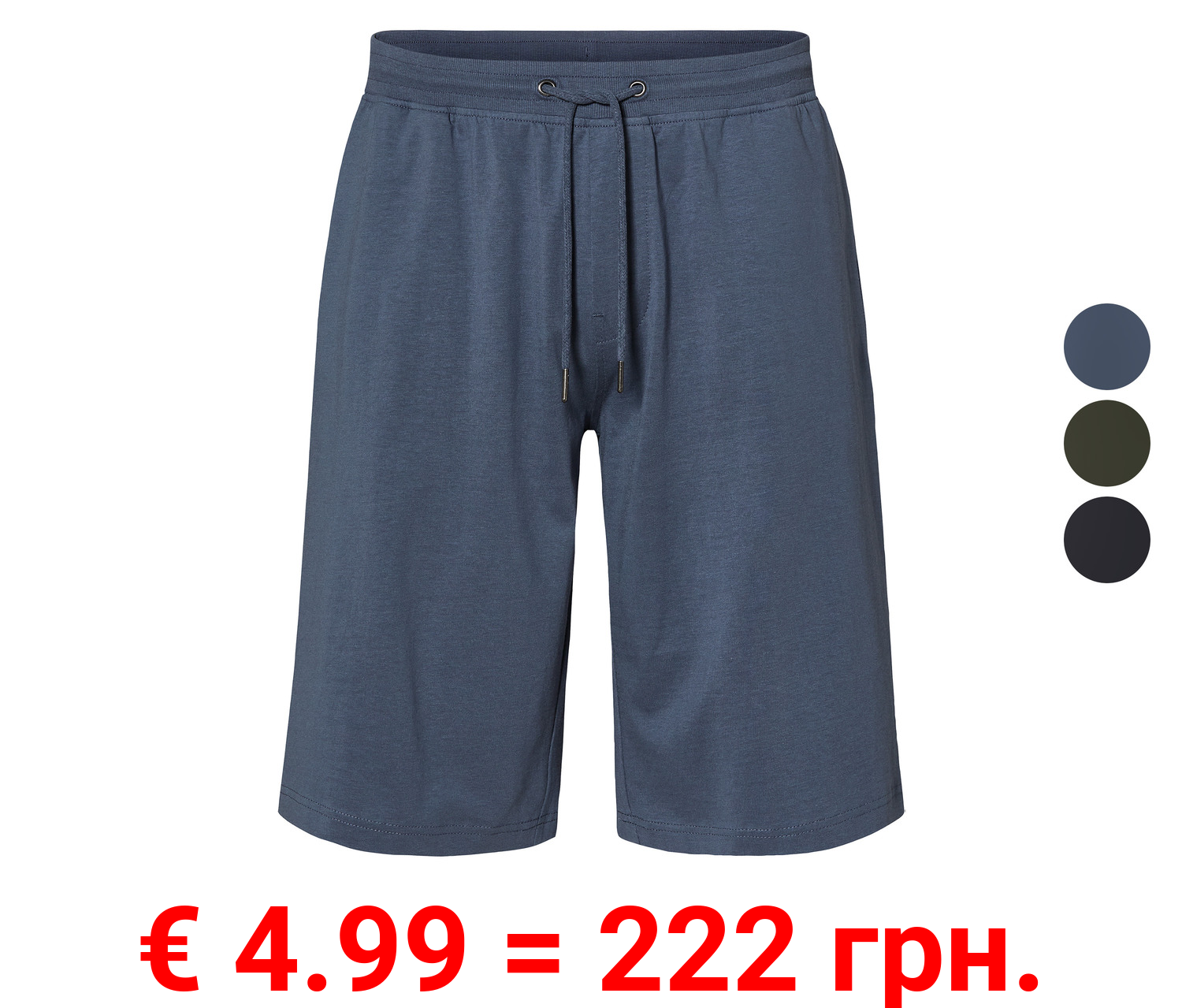 LIVERGY® Herren Bermuda aus bequemer Heavy-Jersey-Qualität