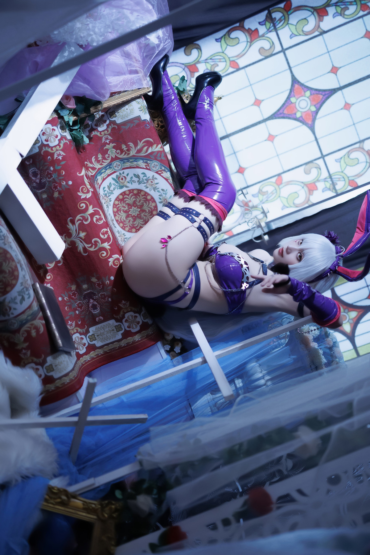 Cosplay Cien恩恩 黑贞兔女郎泳装 29