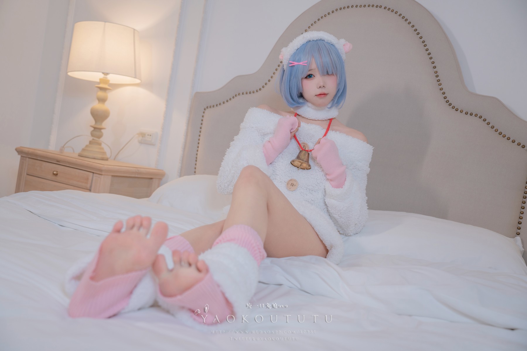 Cosplay 黏黏团子兔 T3特典 蕾姆咩咩 1
