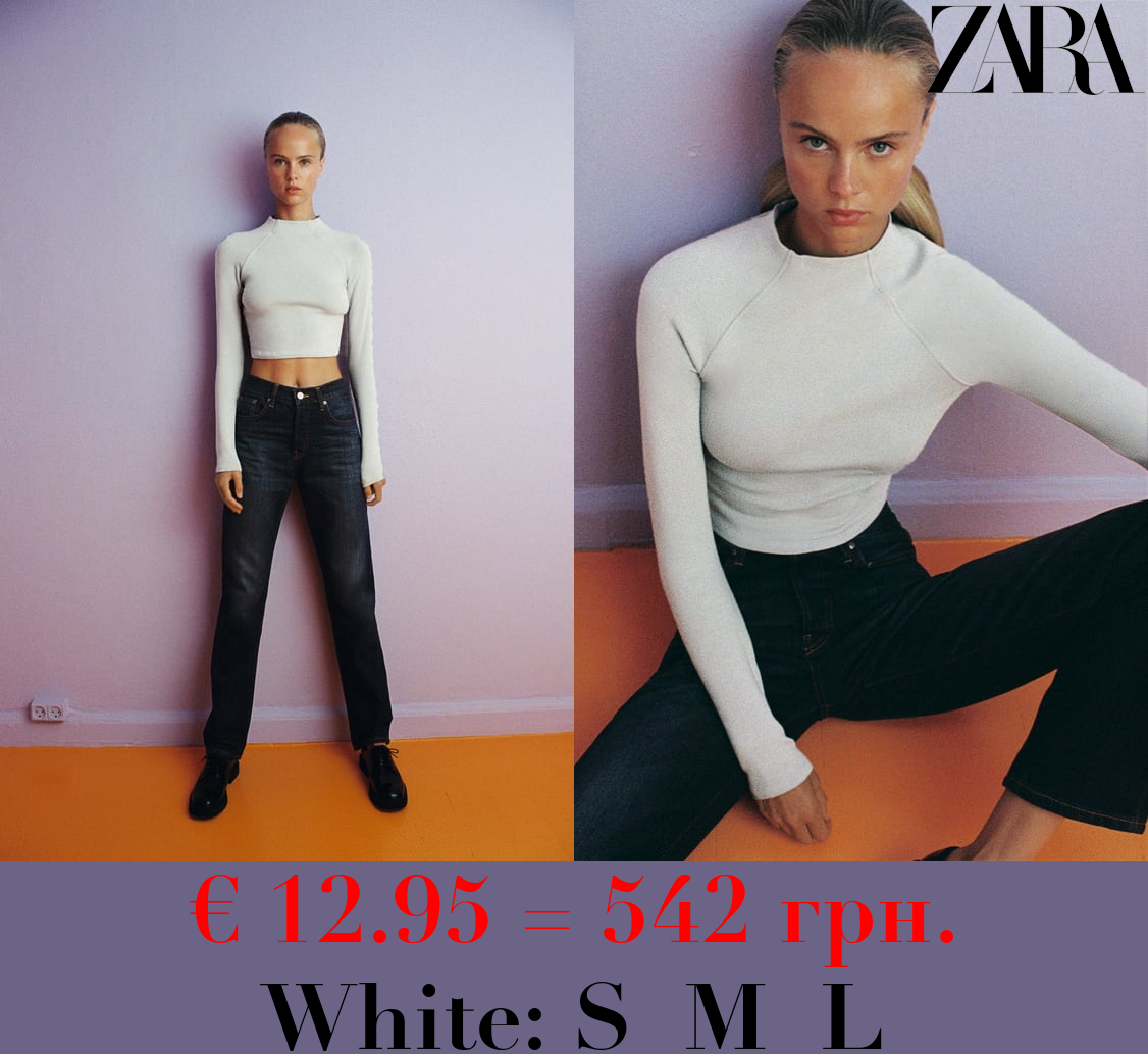 TOP WITH LONG RAGLAN SLEEVES