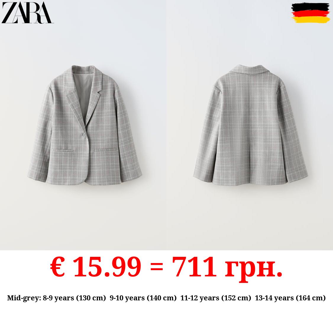 CHECK OVERSIZE BLAZER