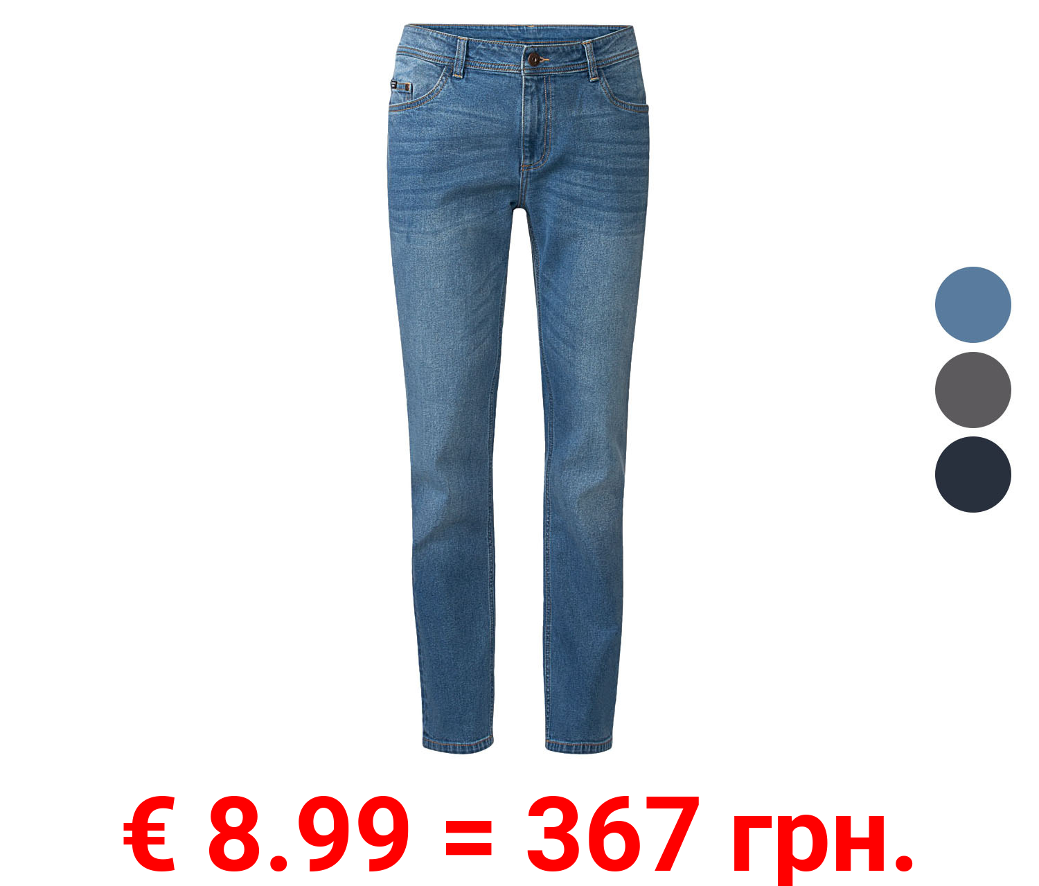 LIVERGY Herren-Jeans Slim Fit, 5 Pocket