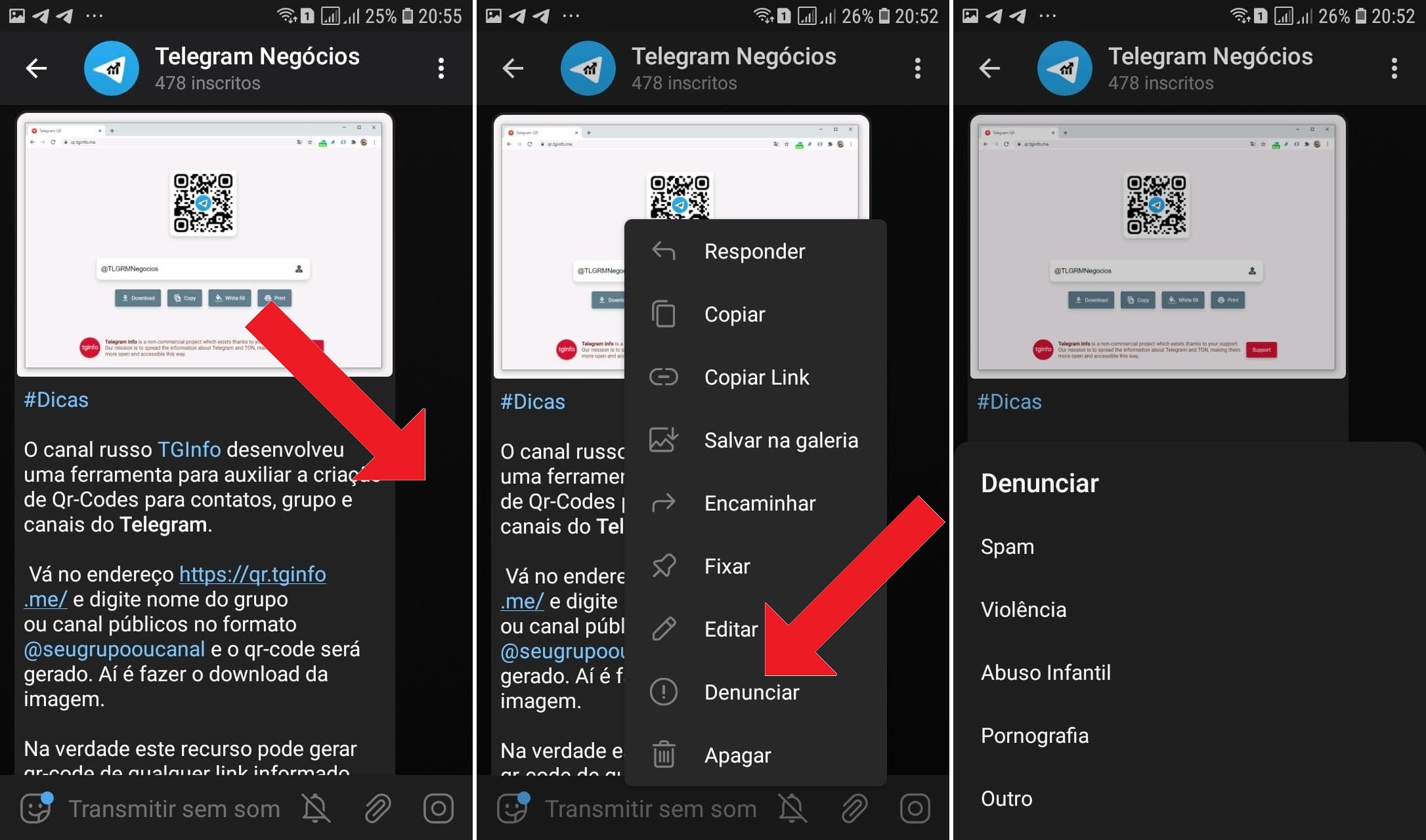 Telegram acaba de adicionar denuncia por Copyright, mais conhecido como  direitos autorais, para combater a pirataria. : r/brasilivre