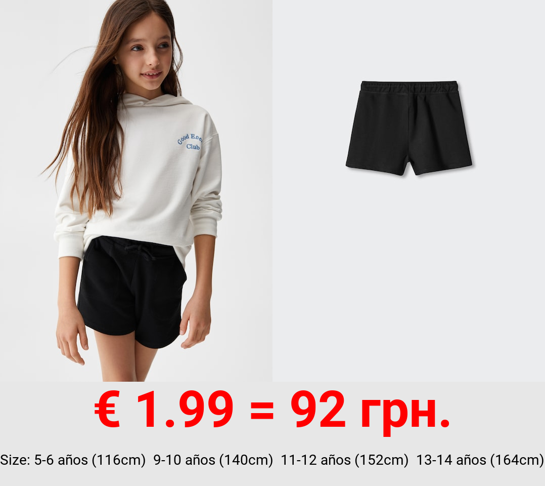 Short jogger algodón