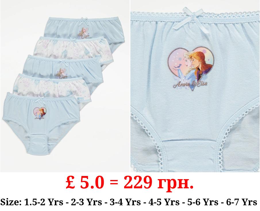 Disney Frozen Character Print Briefs 5 Pack