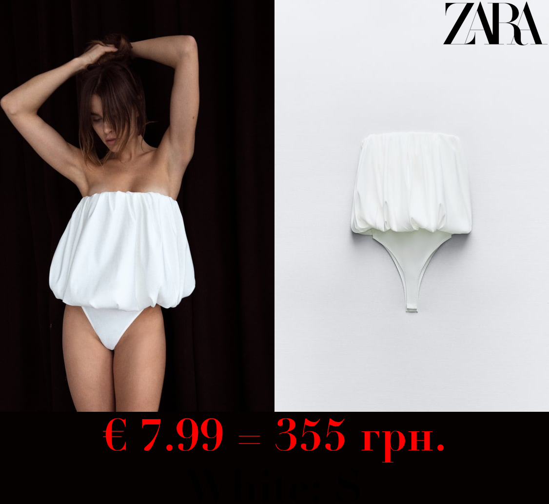 VOLUMINOUS STRAPLESS BODYSUIT