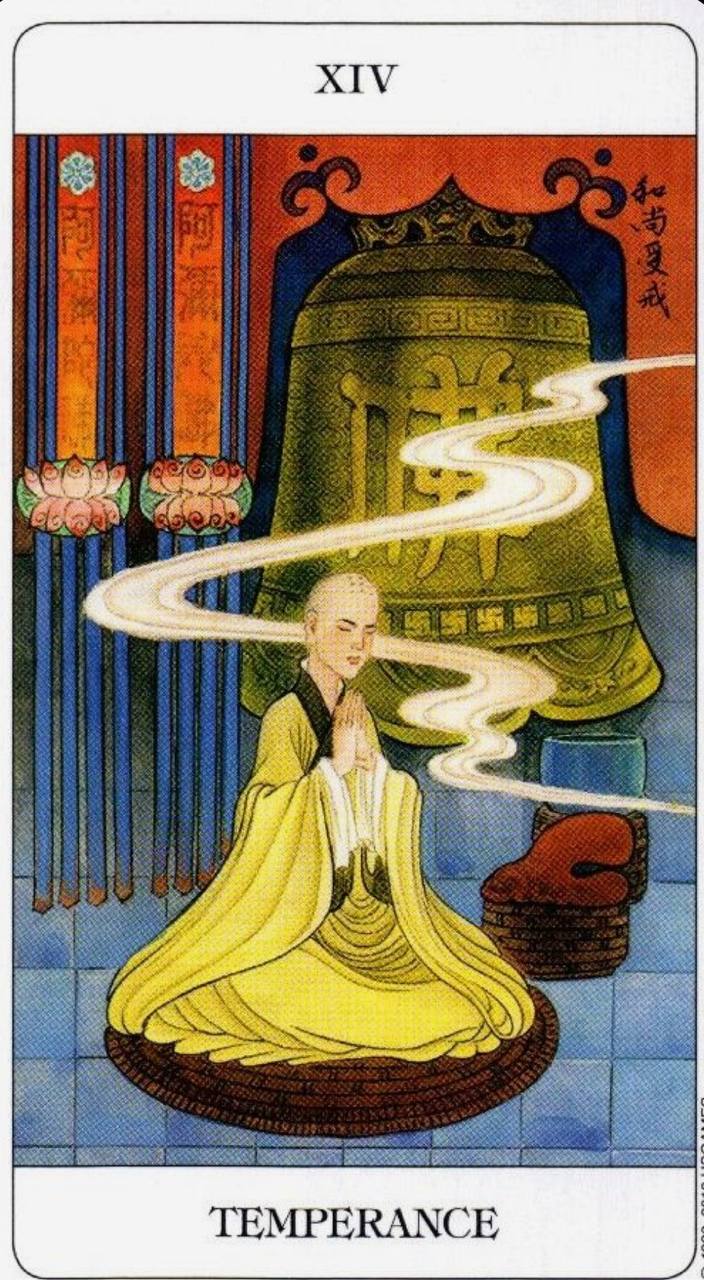 Карта таро умеренность. Аркан равновесие Таро. Таро «Chinese Tarot». Китайская колода Таро. Старшие арканы Таро Китай.