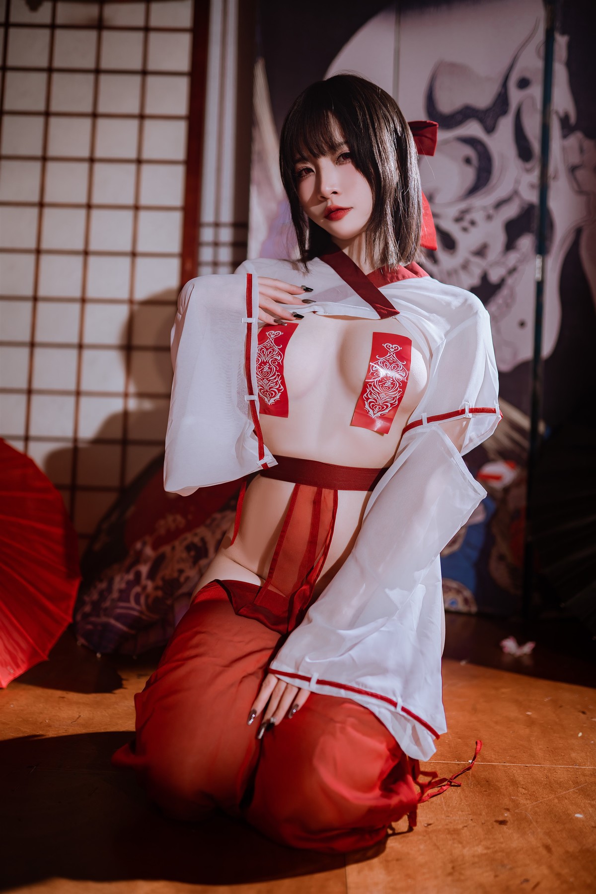 Cosplay 二佐Nisa 私房巫女 10